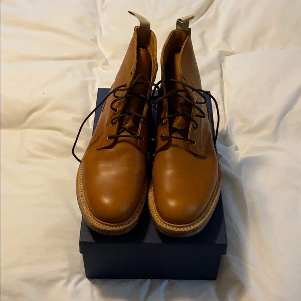 Men’s Tricker Made in UK Gold Logger Boots Sz 11.5